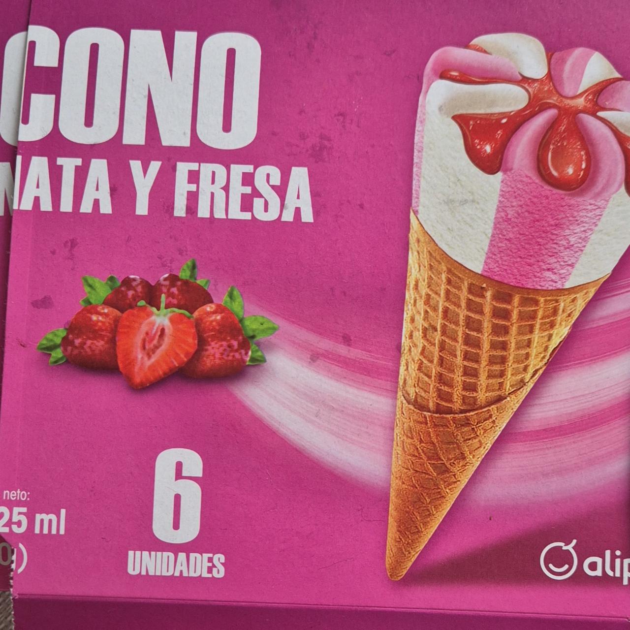 Фото - Conos de helado sabor a nata y fresa El Corte Inglés