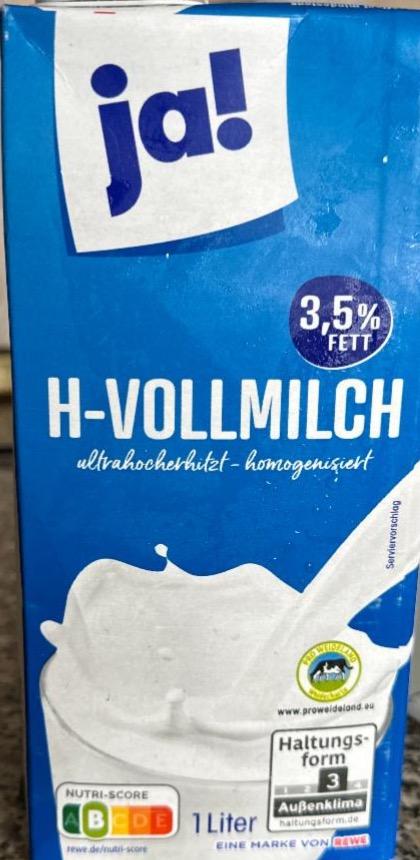 Фото - H-Vollmilch 3,5% fett Ja!