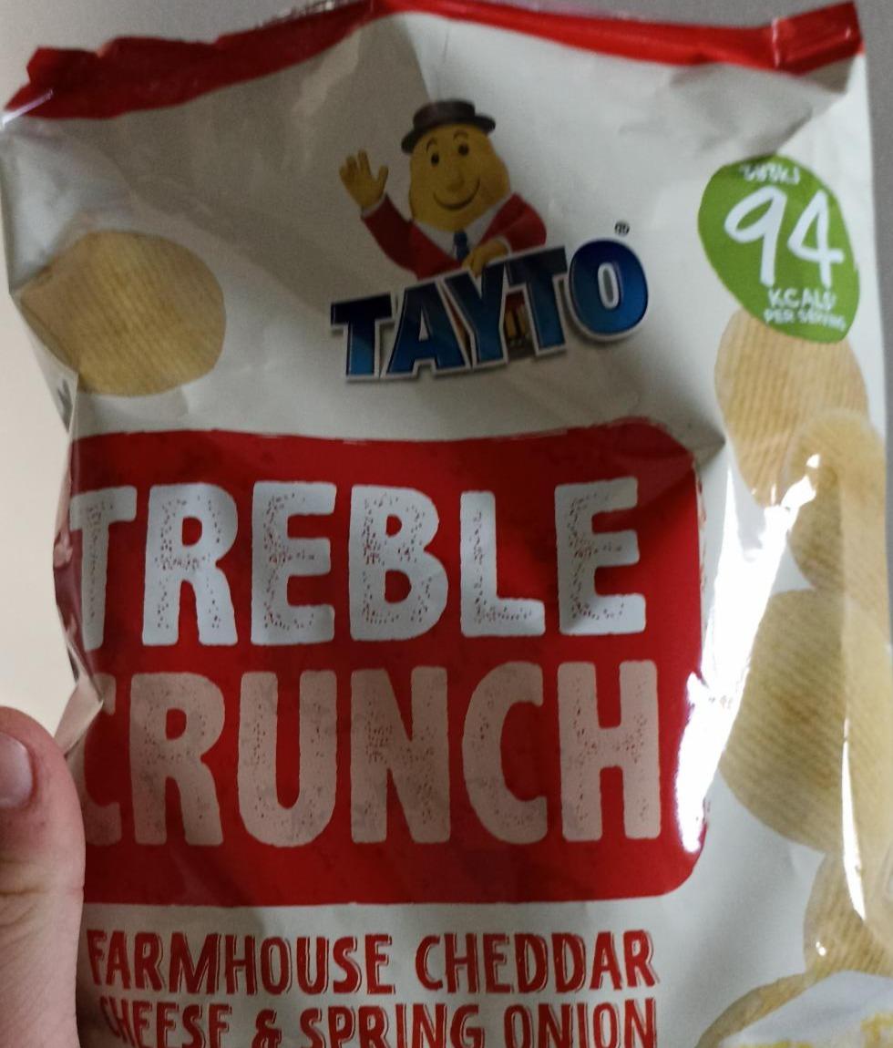 Фото - Treble Crunch farmhouse cheddar & spring onion Tayto