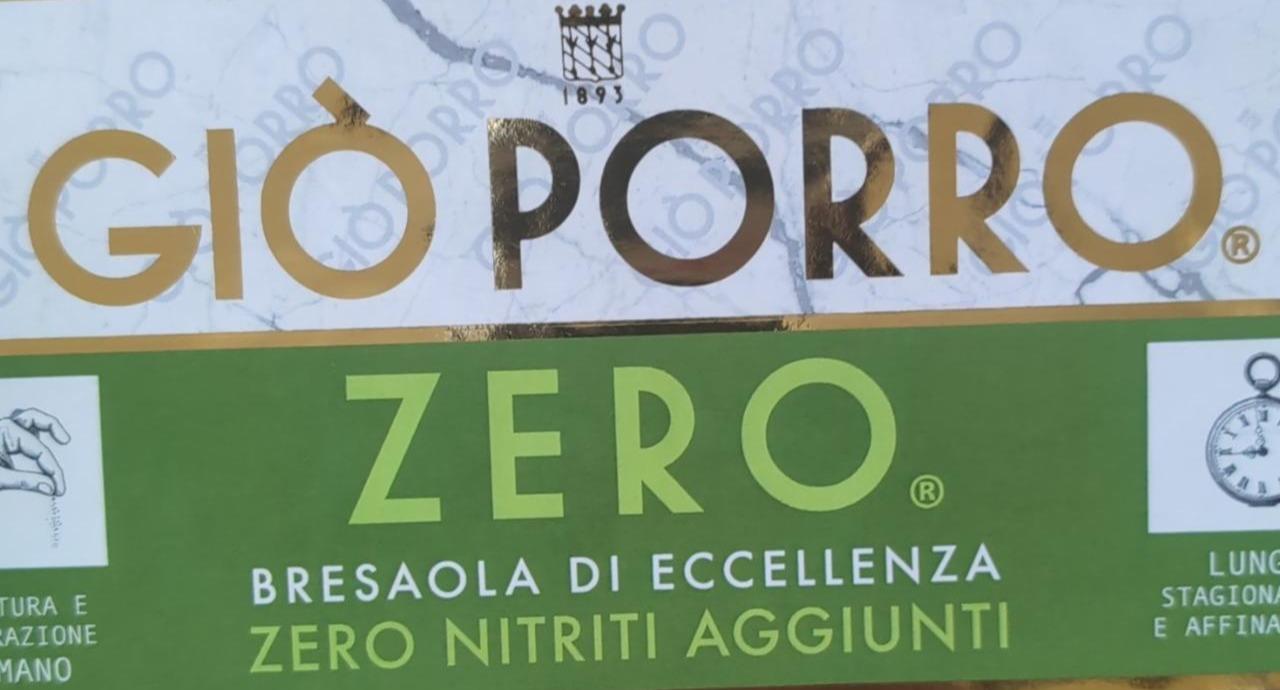 Фото - Gio Porro bresaola nitritti aggiunti Zero