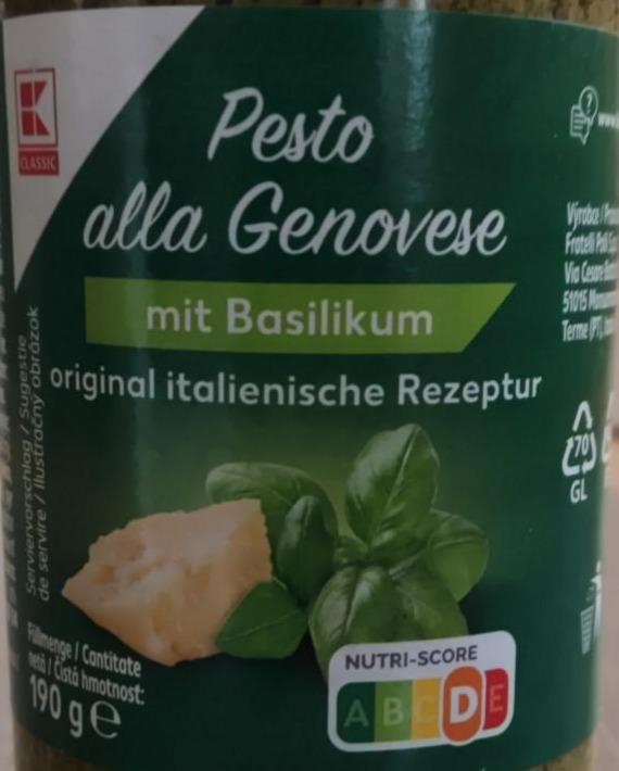 Фото - Pesto alla Genovese mit Basilikum K-Classic