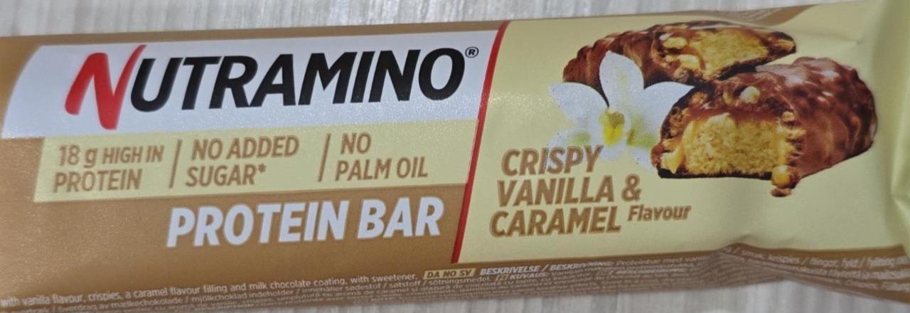 Фото - Батончик протеїновий зі смаком ванілі та карамелі Protein Bar Crispy Vanilla & Caramel Nutramino