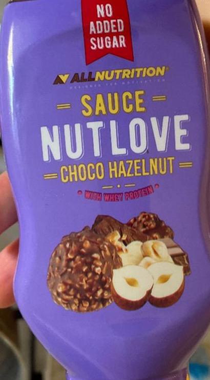 Фото - Sauce nutlove choco hazelnut with whey protein Allnutrition