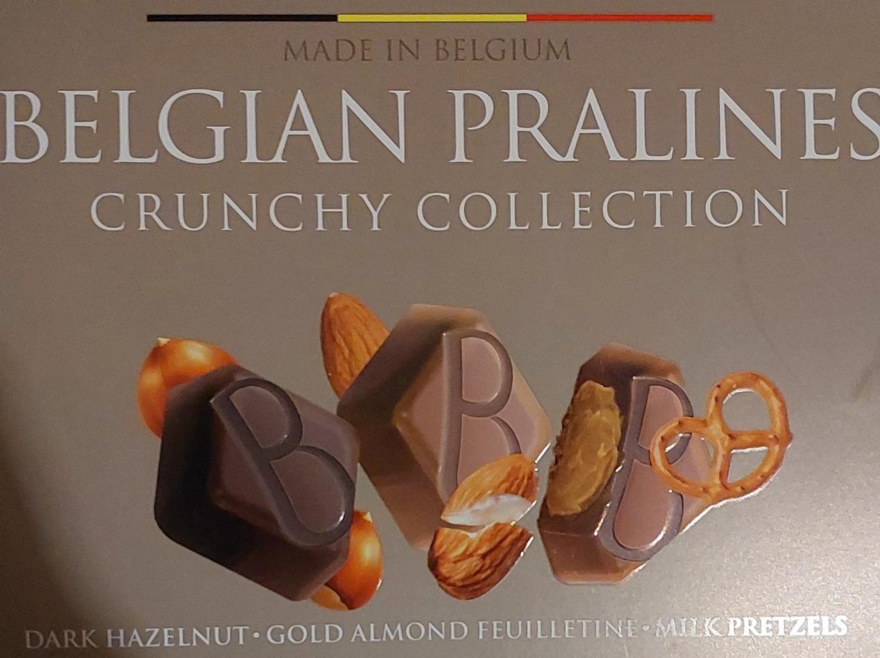 Фото - Belgian pralines crunchy collection dark hazelnut gold almond feuilletini milk pretzels Bostani