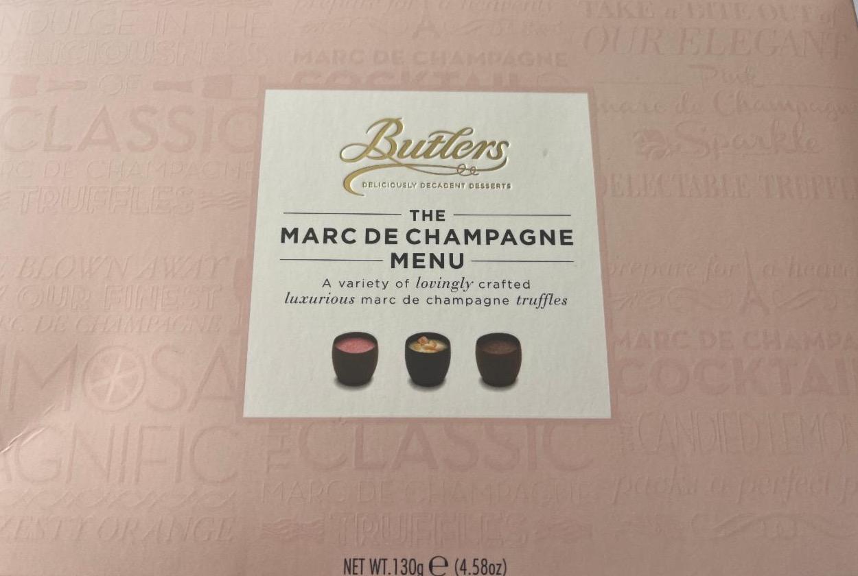 Фото - The marc de champagne menu Buttlers