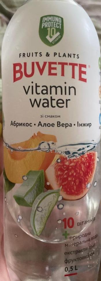 Фото - Вода Vitamin water зі смаком абрикос, алое вера, інжир Buvette