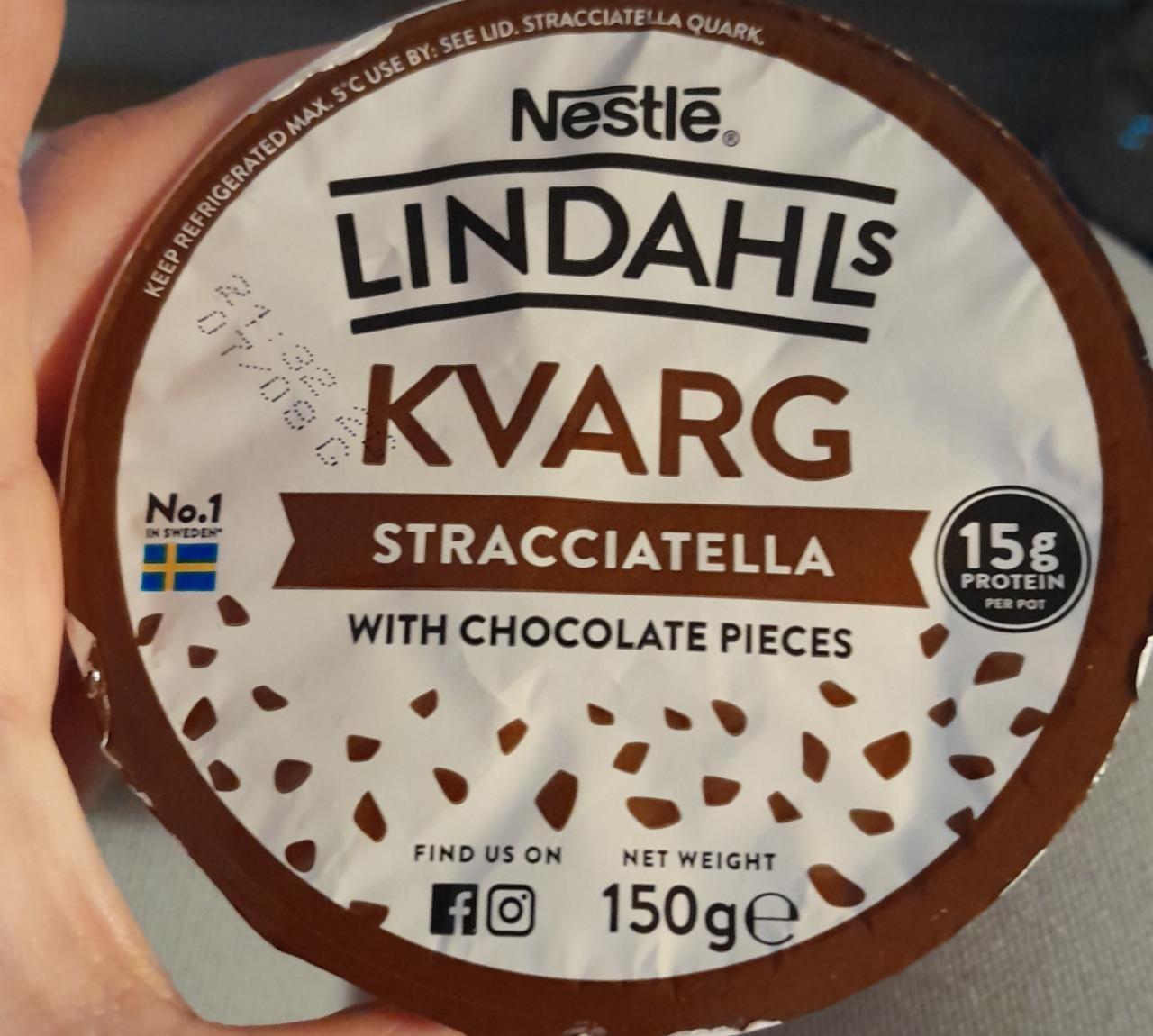 Фото - Lindahls Kvarg Stracciatella with Chocolate Pieces Nestlé