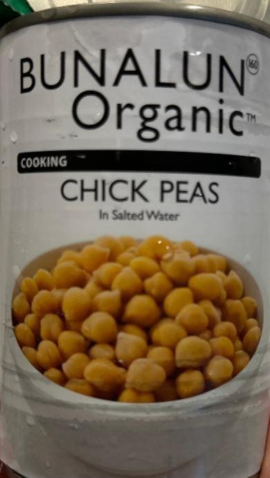 Фото - Нут консервований Chick Peas Bunalun Organic