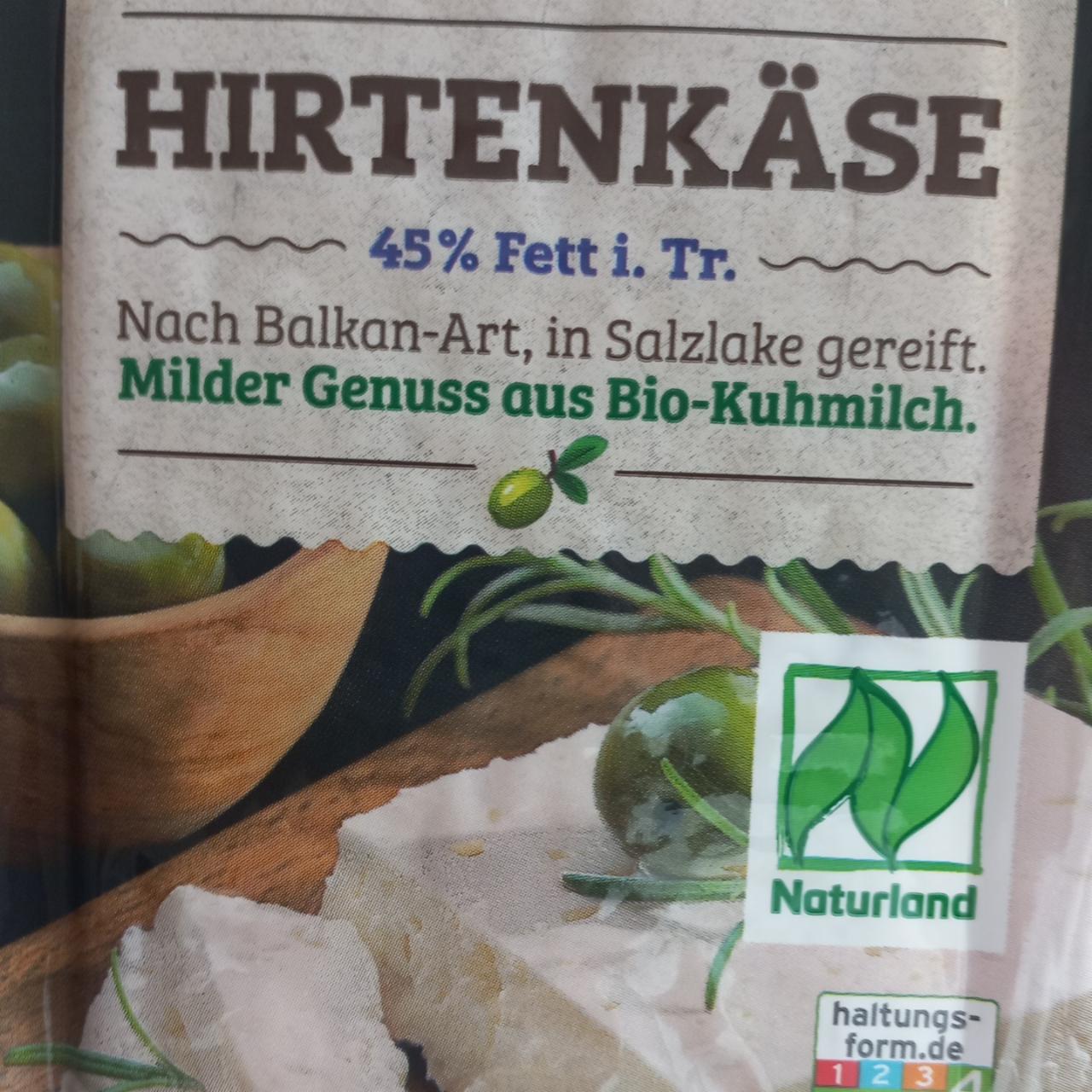 Фото - Hirtenkäse 45% Fett Rewe bio