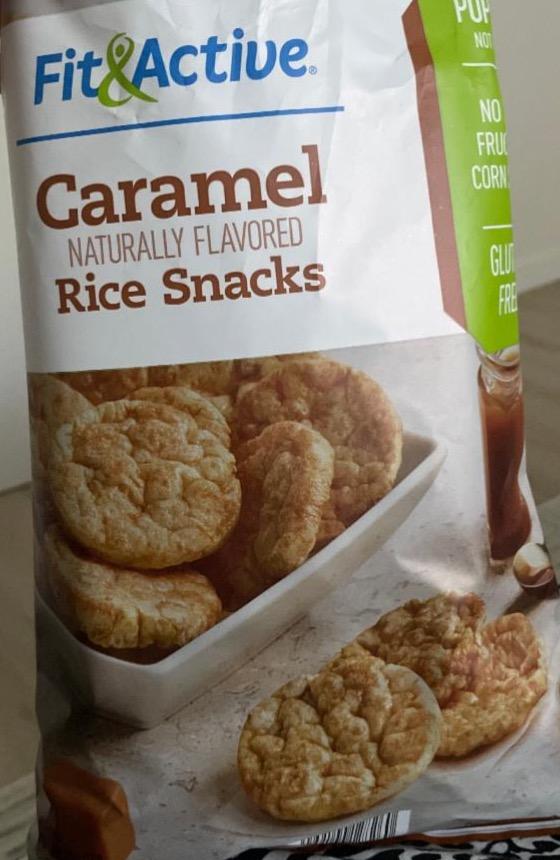 Фото - Caramel naturally flavoured rice snacks Fitactive