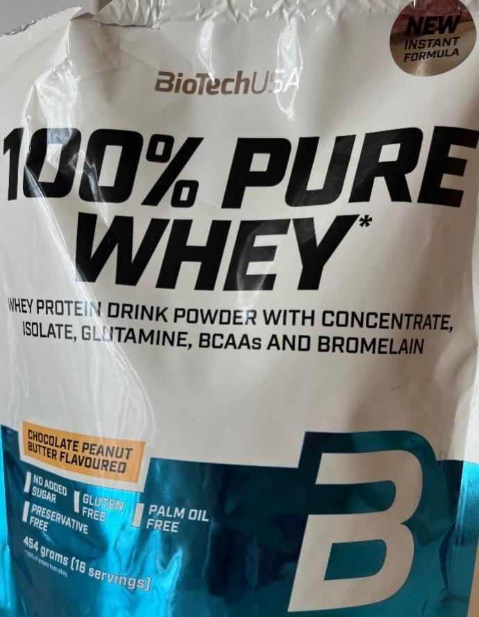 Фото - Протеїн 100% Pure Whey смак шоколадне арахісове масло BioTechUSA