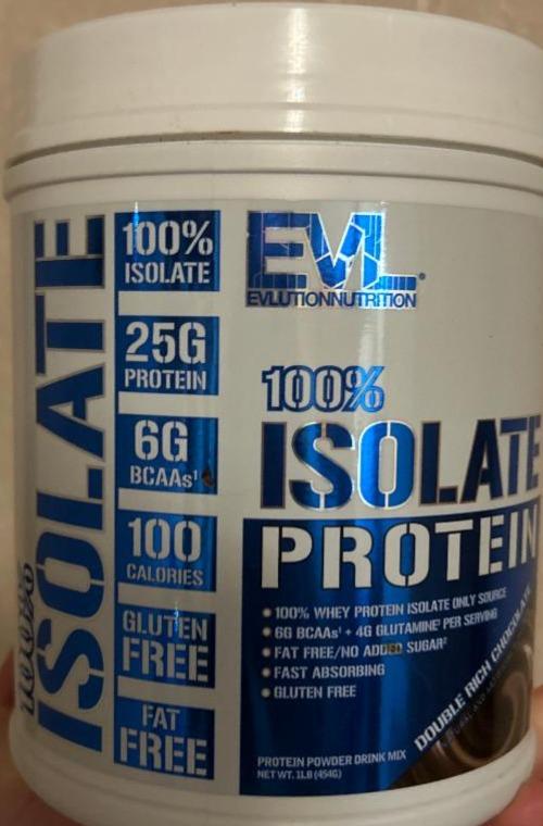 Фото - 100% Whey Protein Isolate Шоколад EVL Evlutionnutrition