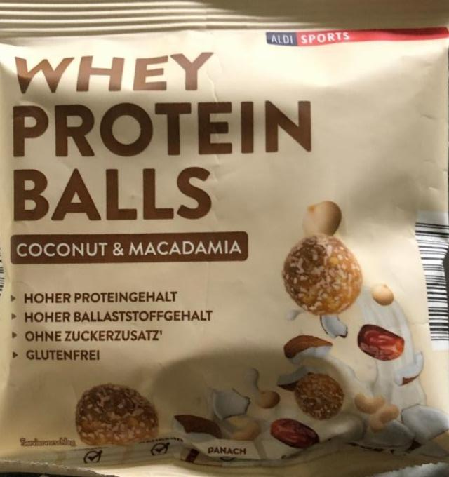 Фото - Whey protein balls coconut & macadamia Aldi Sports