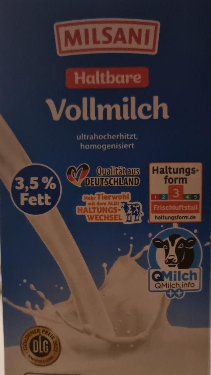 Фото - Haltbare vollmilch 3.5 fett Milsani