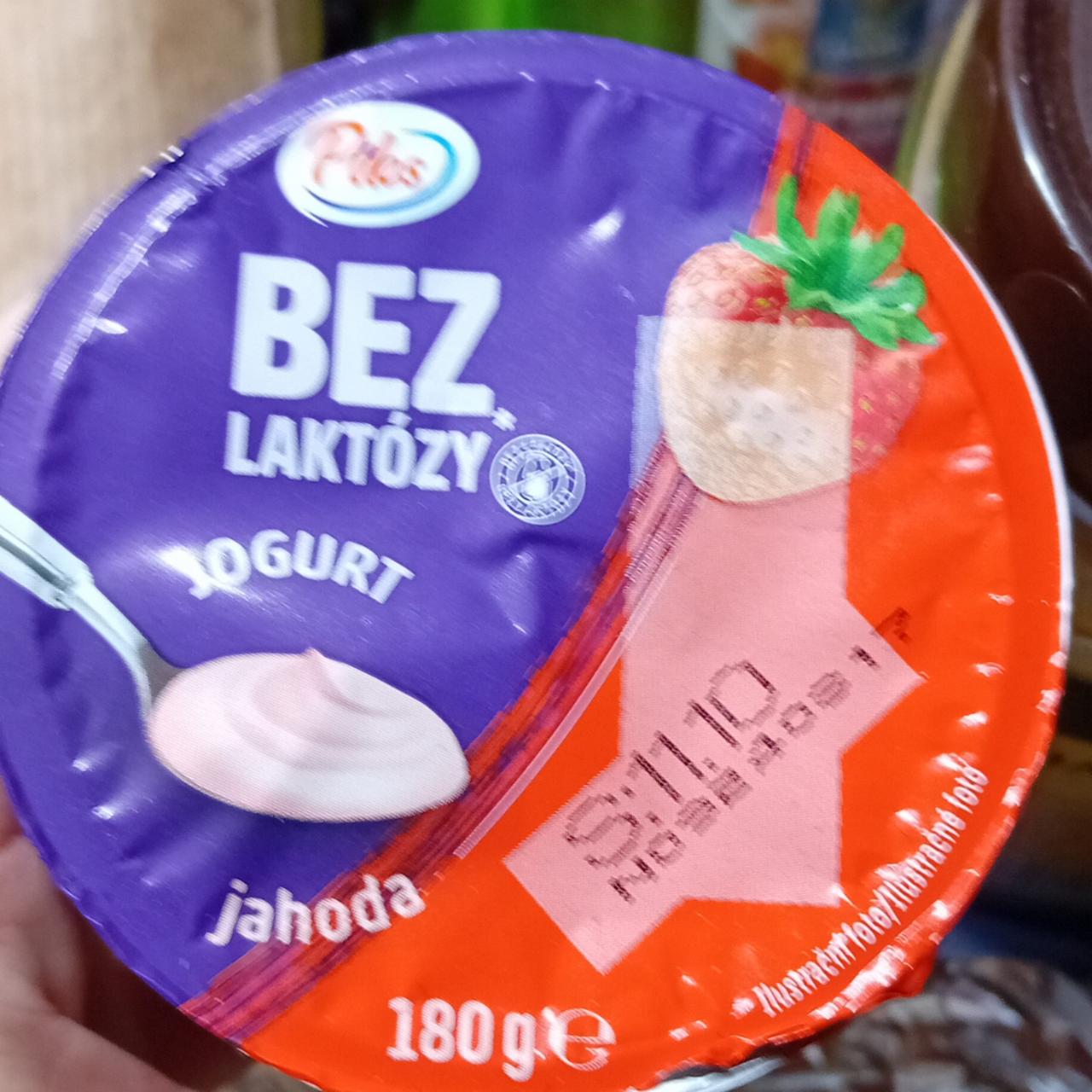 Фото - Bez laktózy jogurt jahoda Pilos