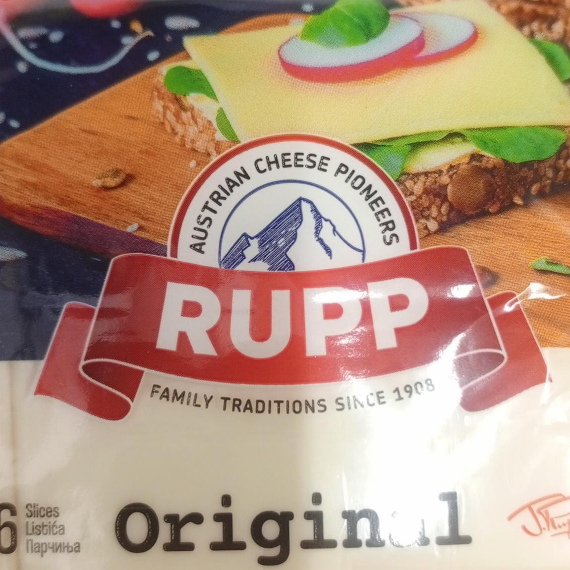 Фото - Сир плавлений оригінальний Original Rupp