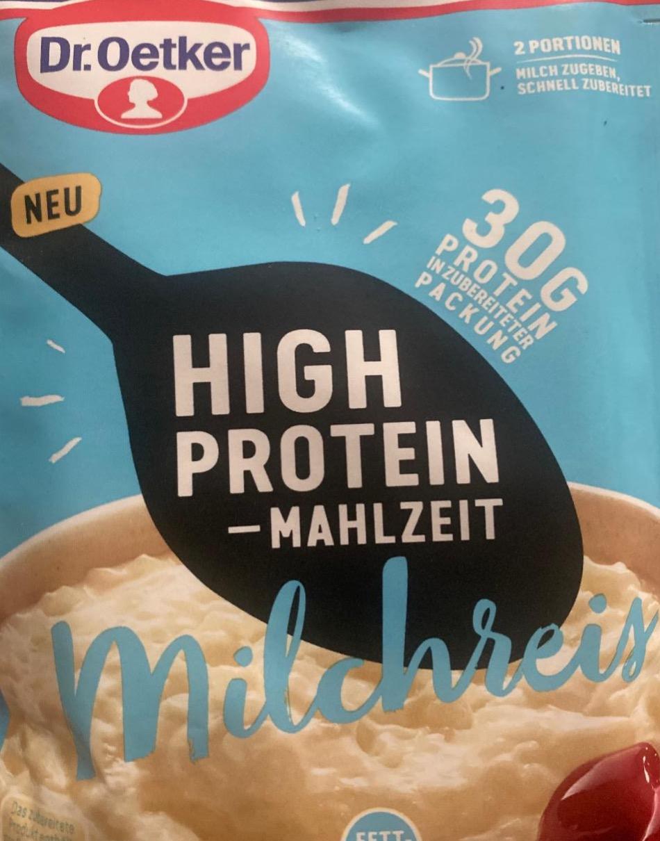 Фото - Hight protein mahlzeit milchreis Dr.Oetker